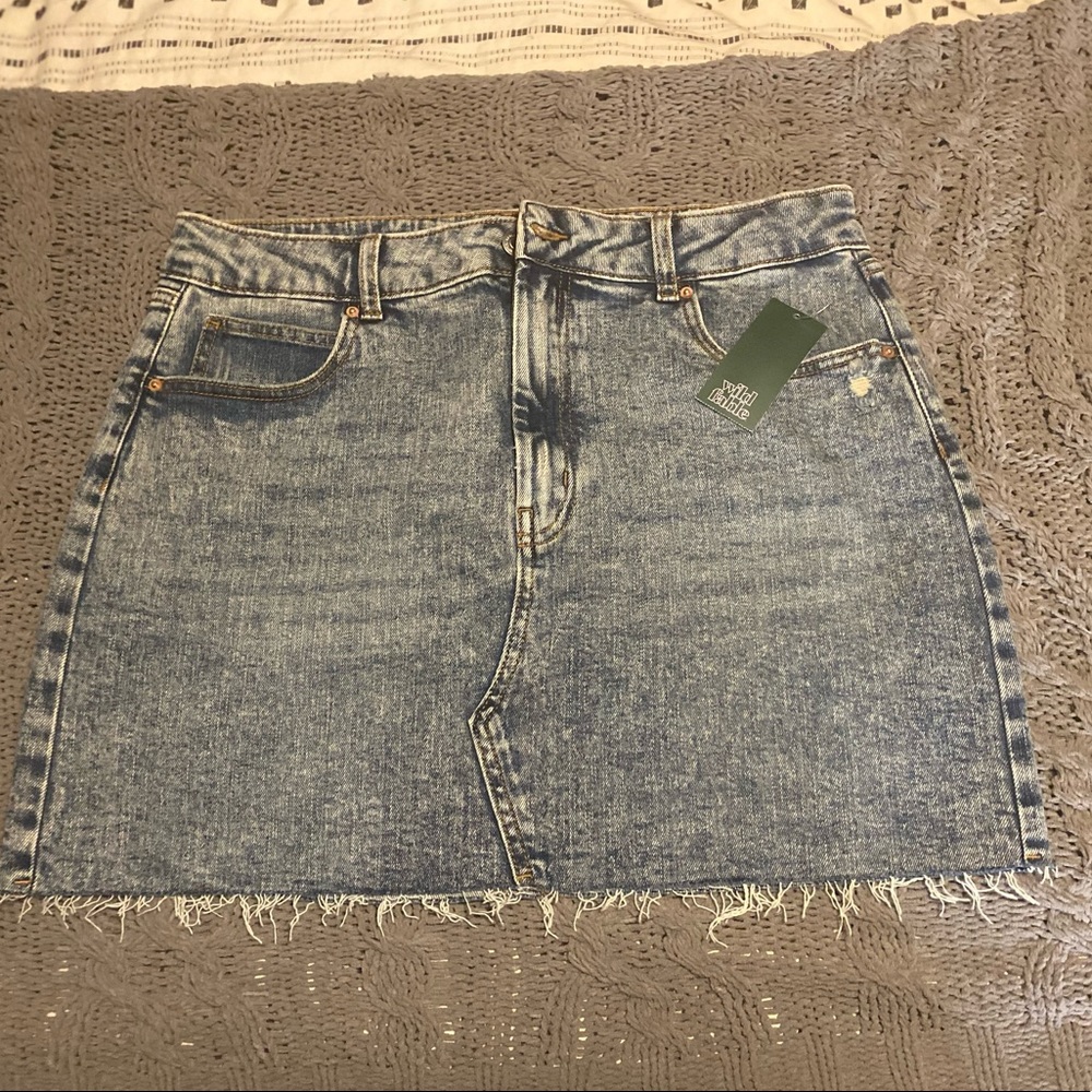 Wild fable jean skirt